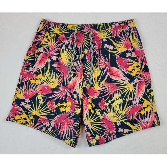 Aftco Swim Trunks Fishing Shorts Size Medium 7.5 Inseam Mesh Lined Drawstring EC - Picture 1 of 10